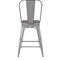 Flash Furniture 24" Silver Metal Counter Stool-Gray Poly Seat CH-31320-24GB-SIL-PL2G-GG - alternate 7
